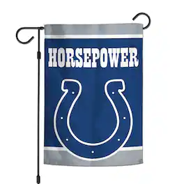 WinCraft - Indianapolis Colts Double-Sided 12'' x 18'' Team Slogan Garden Flag - Multicolor