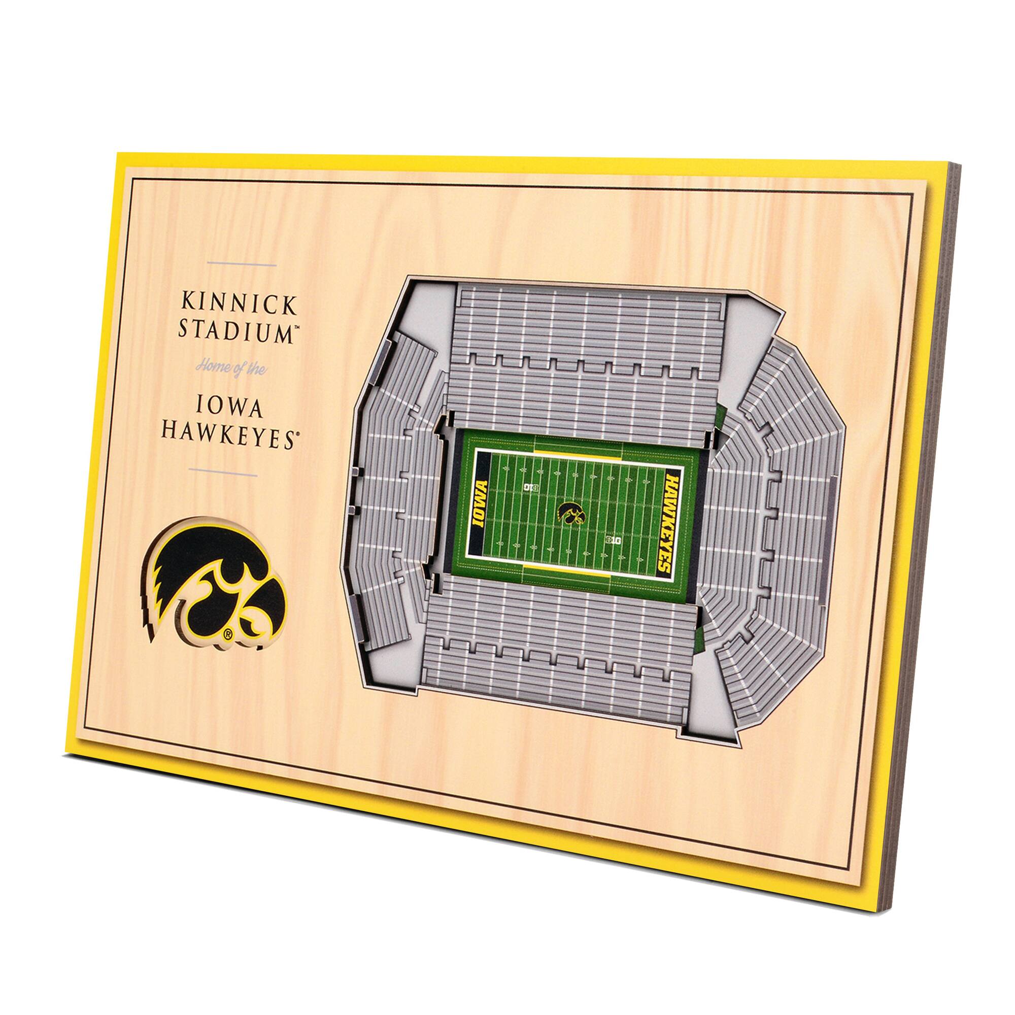 Iowa Hawkeyes 14'' x 10.5'' 3D StadiumViews Desktop Display