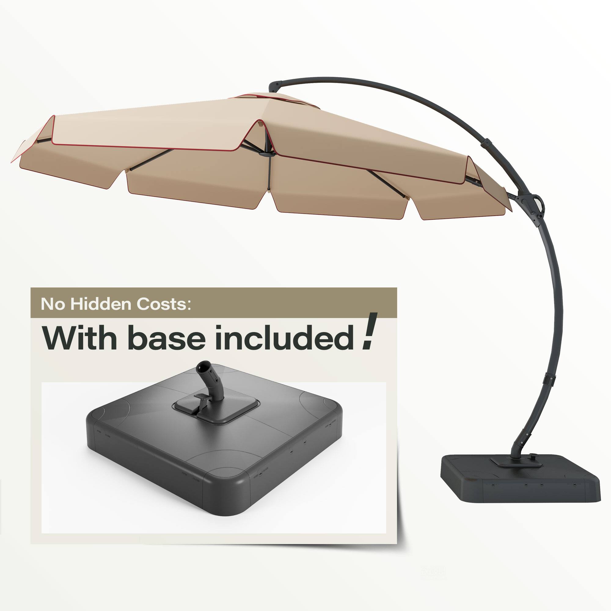No Hidden Costs: With base included!