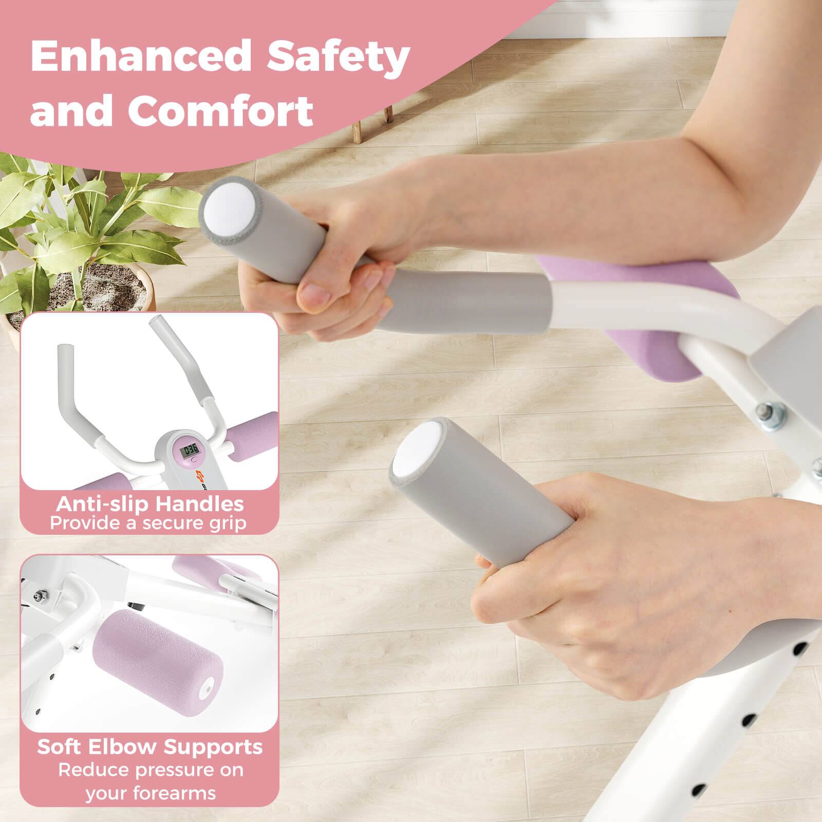 Enhanced Safety and Comfort

C36 Anti-slip Handles Provide a secure grip

Soft Elbow Supports Reduce pressure on your forearms