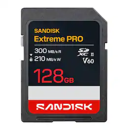 SANDISK - 128GB Extreme PRO SDXC UHS-II Memory Card