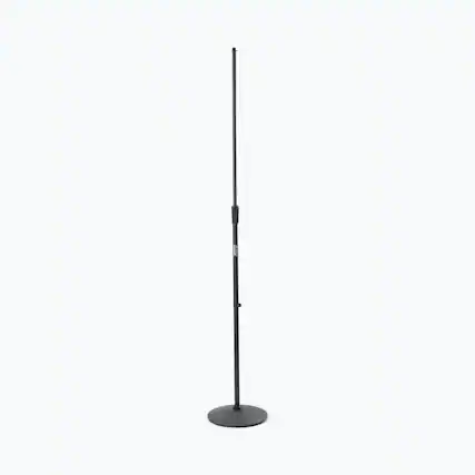 Front. On Stage Stands - On-Stage MS9210 Heavy-Duty Low Profile Microphone Stand with 10" Base - Black.