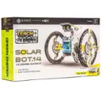 SOLAR BOT 14 TEACH TECH GREEN SOLAR ROBOT KIT 14 IN 1 EDUCATIONAL SOLAR ROBOT KIT 14 DIFFERENT PARTS ROBOT MODES AGE TTG-615 10+ -a Antue Size Solar Powered