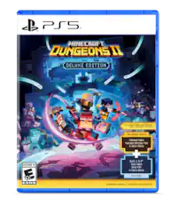 PS5 MINECRAFT DUNGEONS II DELUXE EDITION
Pre-order offer ends 09.28.26
Limit 1 offer per account.
PRE-ORDER BONUS
- Twisted Cape
- Twisted Chicken Pet
- 2 Hero Skins
DLCs 1 & 2*
- Soul Cape
- Blub Pet
- 4 Hero Skins
INCLUDED
*Available as released | Minecraft.net/dungeonsII
EVERYONE 10+ ESRB