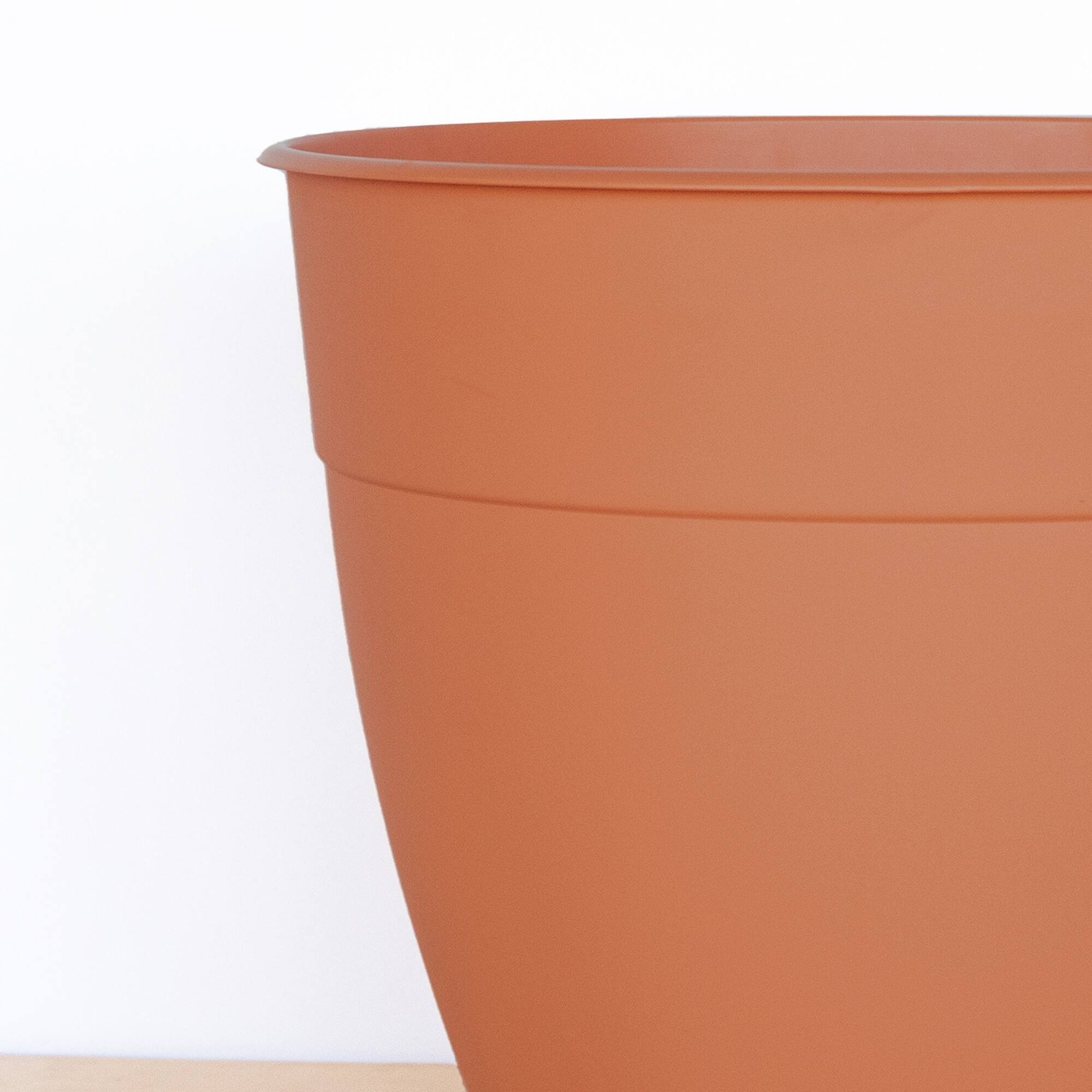 Alt View 2. Bloem - Terra Cotta 12" - Dayton Pot Planter.