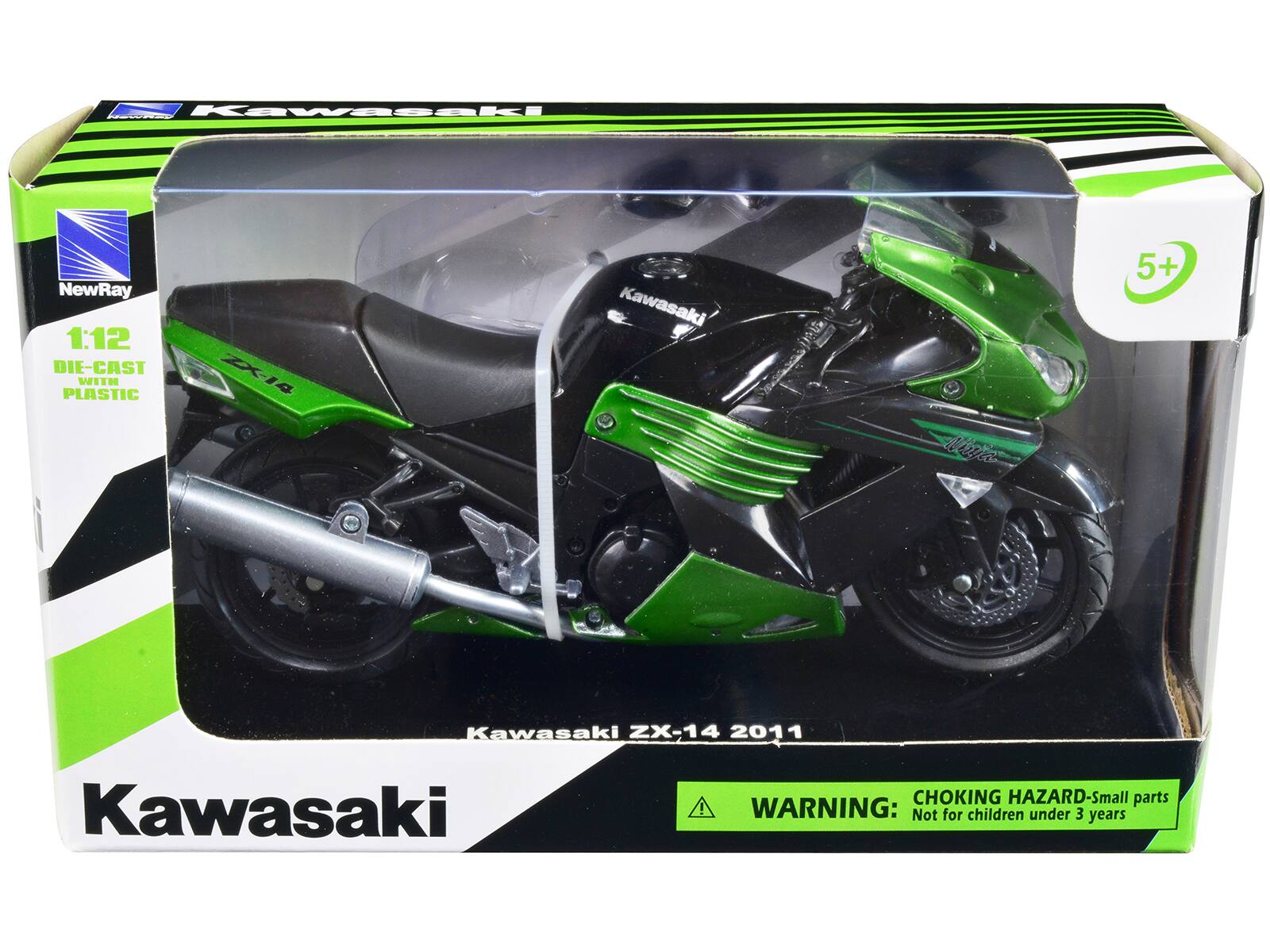 Kawasaki NewRay 1:12 DIE-CAST WITH PLASTIC I4 Kawasaki ZX-14 2011 Kawasaki

CHOKING HAZARD-Small parts WARNING: Not for children under 3 years