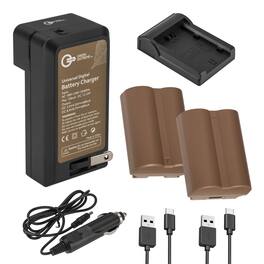 Green Extreme - NP-W235 17.3Wh Li-Ion Battery, 2-Pack w/Charger and Plate