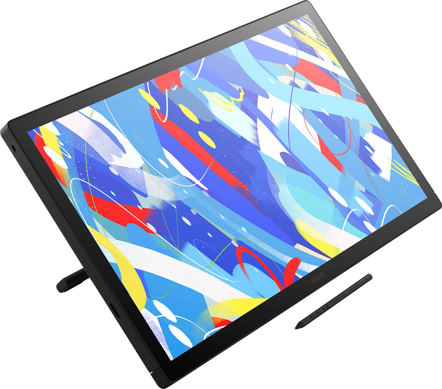 Angle. Wacom - Cintiq 24 Touch Drawing Tablet - Black.
