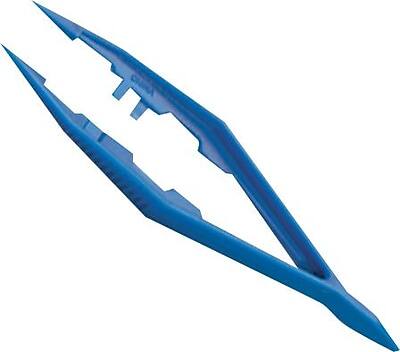 Front. First Aid Only - First Aid Only 4.25" Medical Tweezers, Plastic (M584-12) - Blue.