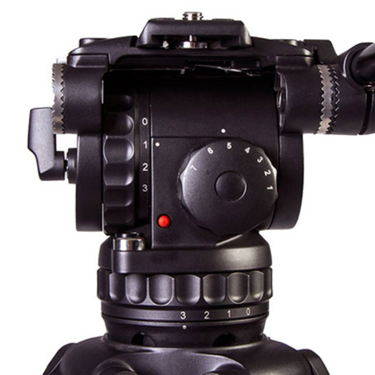 Alt View 2. Ikarao - Ikan E-Image GH10 75mm Pro Fluid Video Head, 22lbs Capacity.