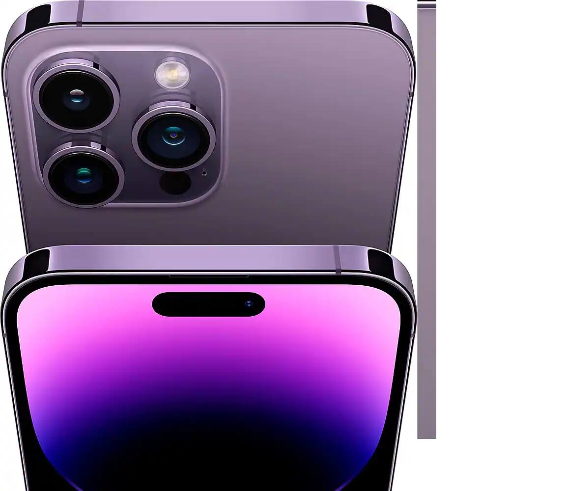Angle. Apple - iPhone 14 Pro Max 512GB - Deep Purple.