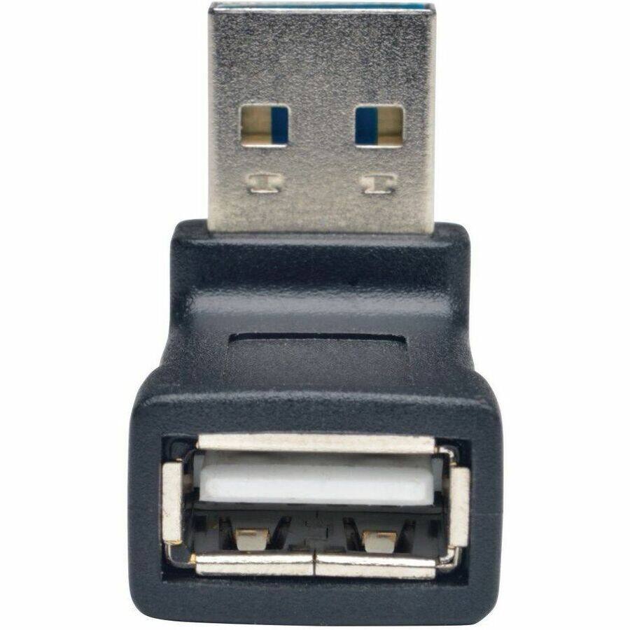 Alt View 5. Tripp Lite - Eaton Tripp Lite Series Universal Reversible USB 2.0 Adapter (Reversible A to Up Angle A M/F) - (Reversible A to Up - Black.
