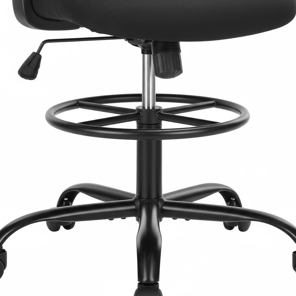 Alt View 5. AOITUN - Managerial executive chair with adjustable lumbar support - ergonomic mesh chair for home office and executive use - Black.