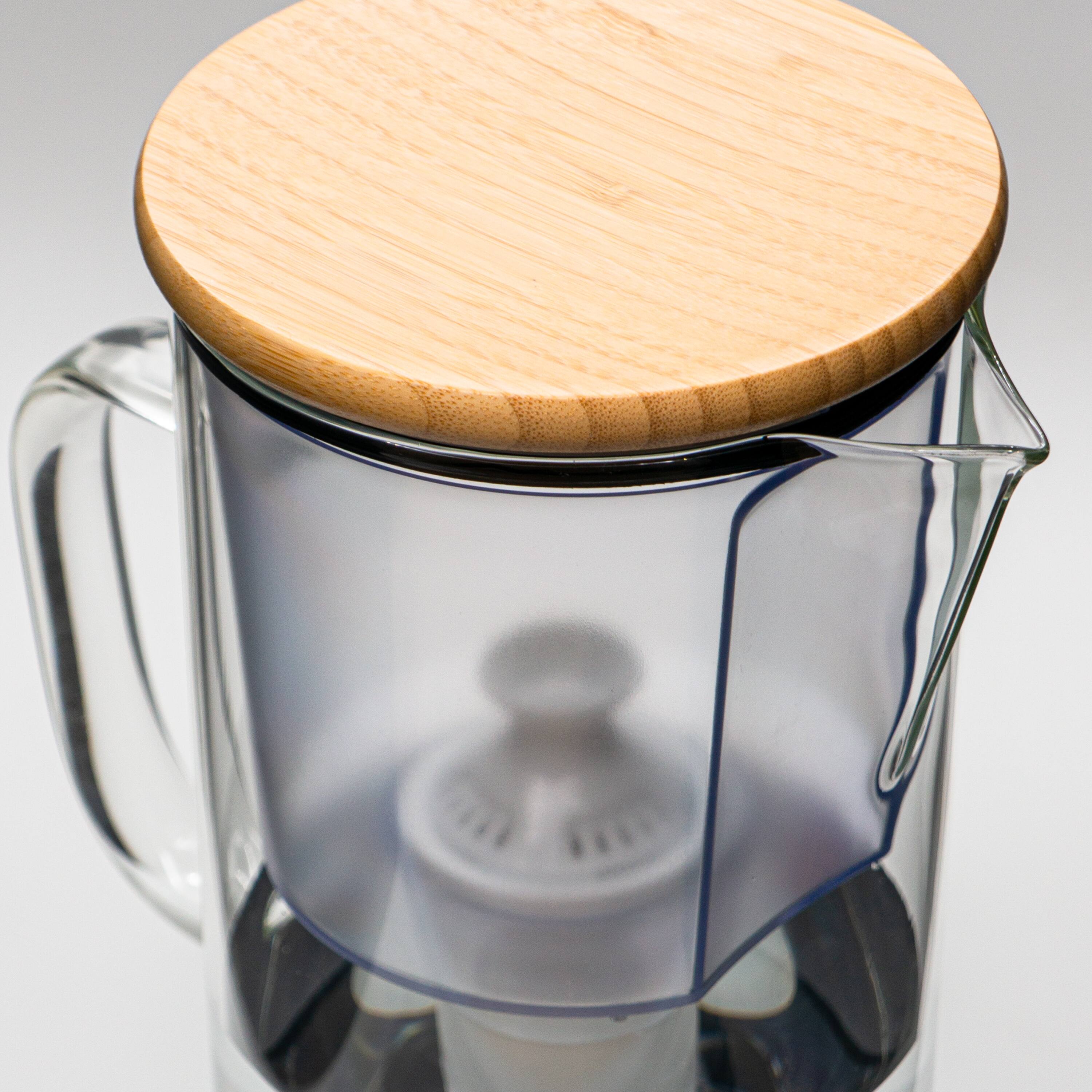 Alt View 2. FC Design - Freco 14 cup / 3.5 L Glass Water Filter Pitcher with 1 Filter, NSF42/53 Certified, Brita filter compatible, BPA Free.