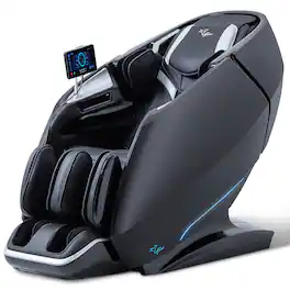 Alfine - A860 Athena Dual Mechanism Massage Chair - Deep Black