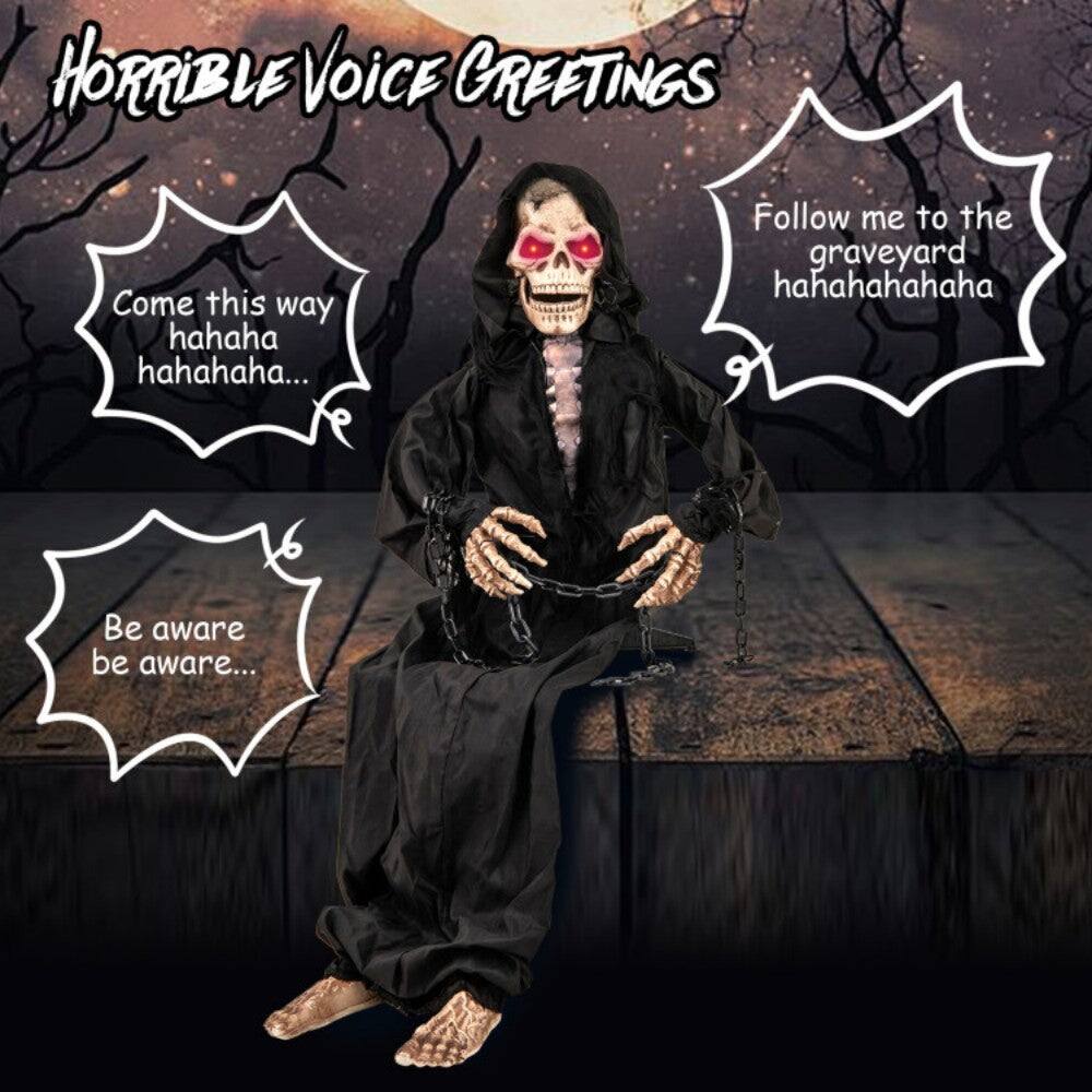 HORRIBLE VOICE GREETINGS

- Come this way hahaha hahahahaha...
- Follow me to the graveyard hahahahahahaha
- Be aware be aware...