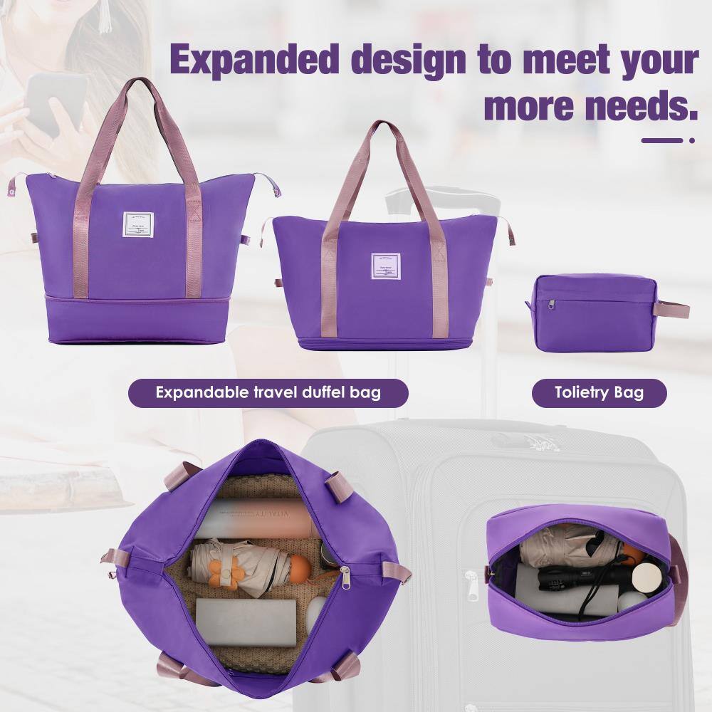 Expanded design to meet your more needs.

Expandable travel duffel bag

Toiletry Bag