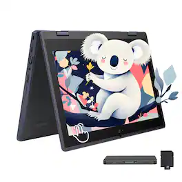 ASUS - 11.6" 2-in-1 Touch Laptop,Intel Celeron N100,4GB RAM,256GB SSD+160GB Dock Set,Intel UHD Graphics,Win 11 Pro - Gray
