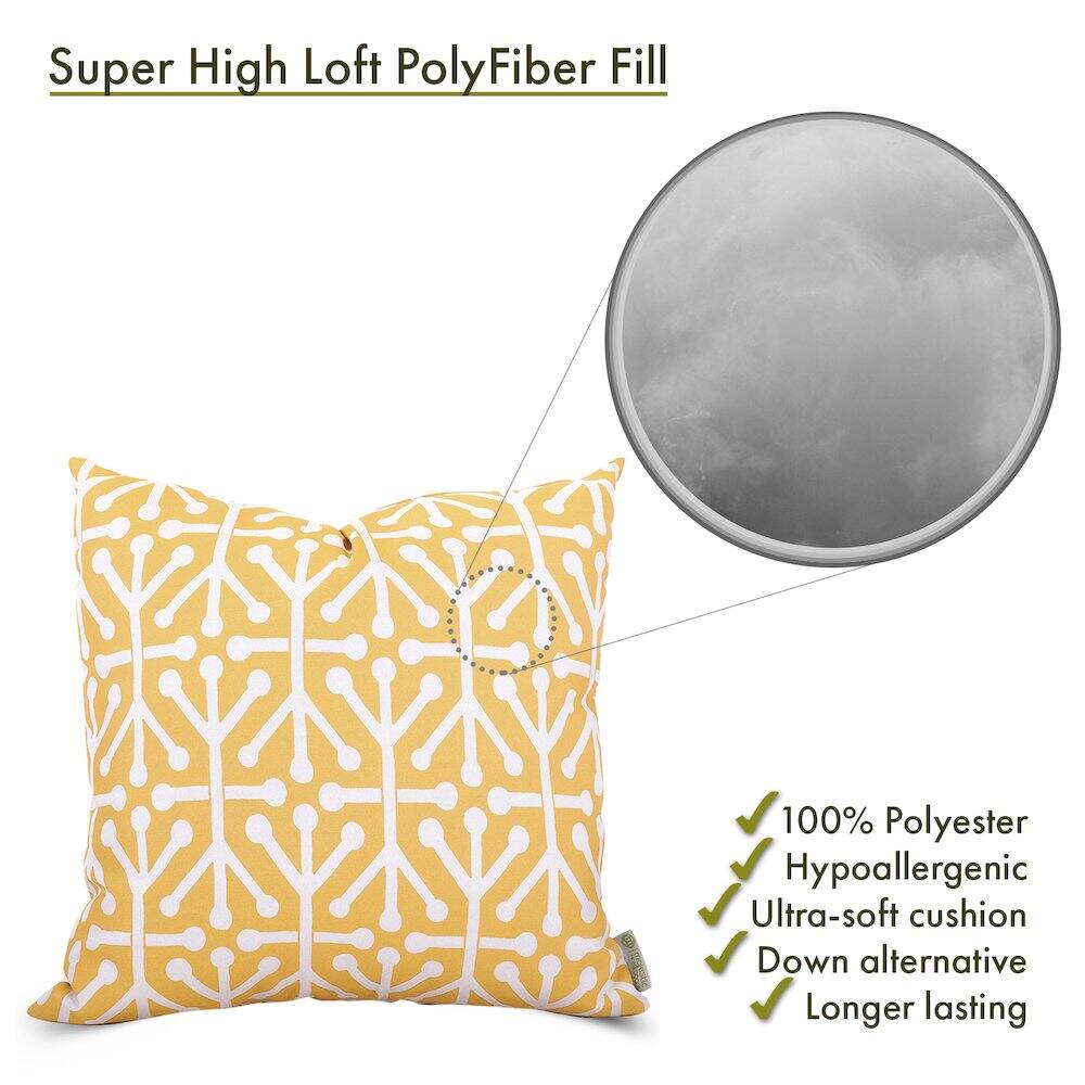Super High Loft PolyFiber Fill

- 100% Polyester
- Hypoallergenic
- Ultra-soft cushion
- Down alternative
- Longer lasting