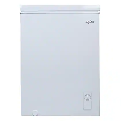 Front. Golden - 5.0 Cu. Ft. Chest Freezer - White.