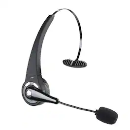 Stock Preferred - Wireless Bluetooth Headset with Boom Mic for Truck Drivers 2Pack - Black