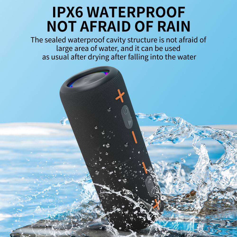 IPX6 WATERPROOF NOT AFRAID OF RAIN

The sealed waterproof cavity structure is not afraid of large area of water, and it can be used as usual after drying after falling into the water.