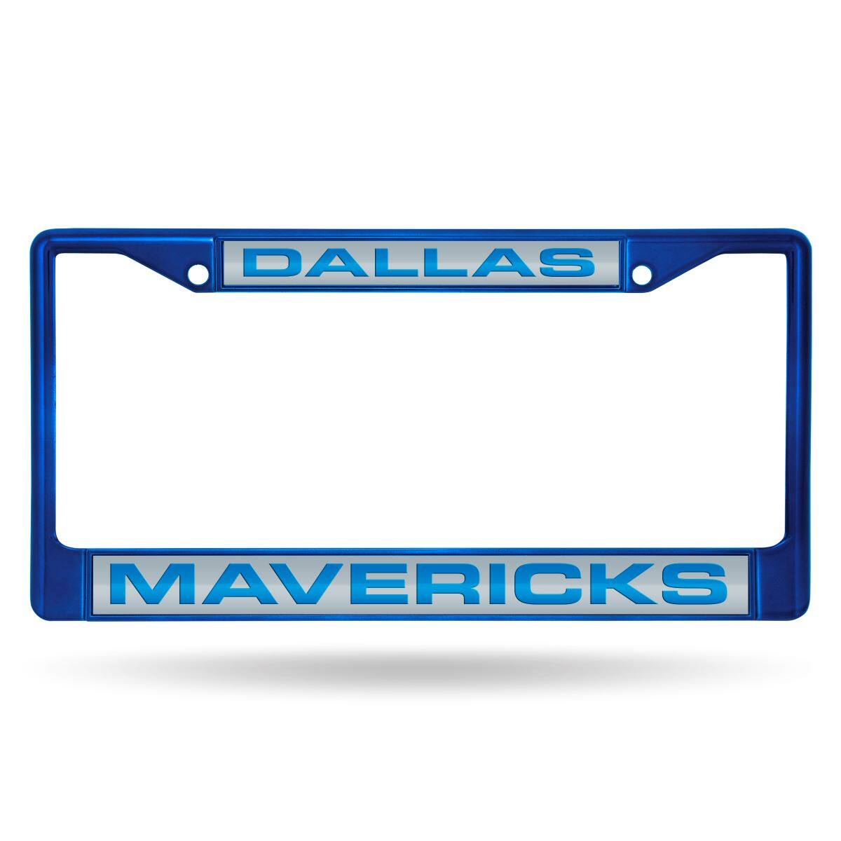 Dallas Mavericks NBA Blue Painted Metal Laser Cut License Plate Frame