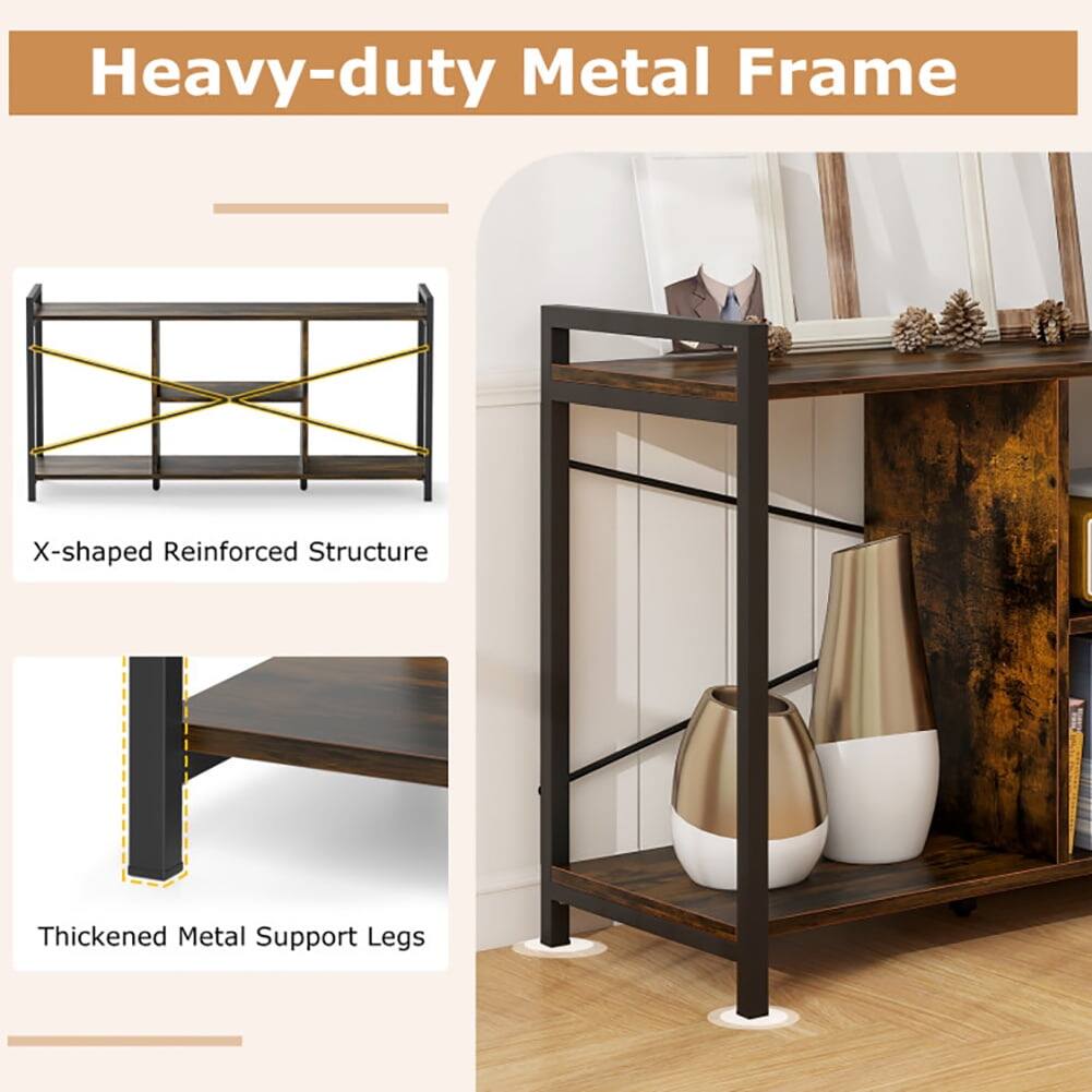 Heavy-duty Metal Frame  
X-shaped Reinforced Structure  
Thickened Metal Support Legs