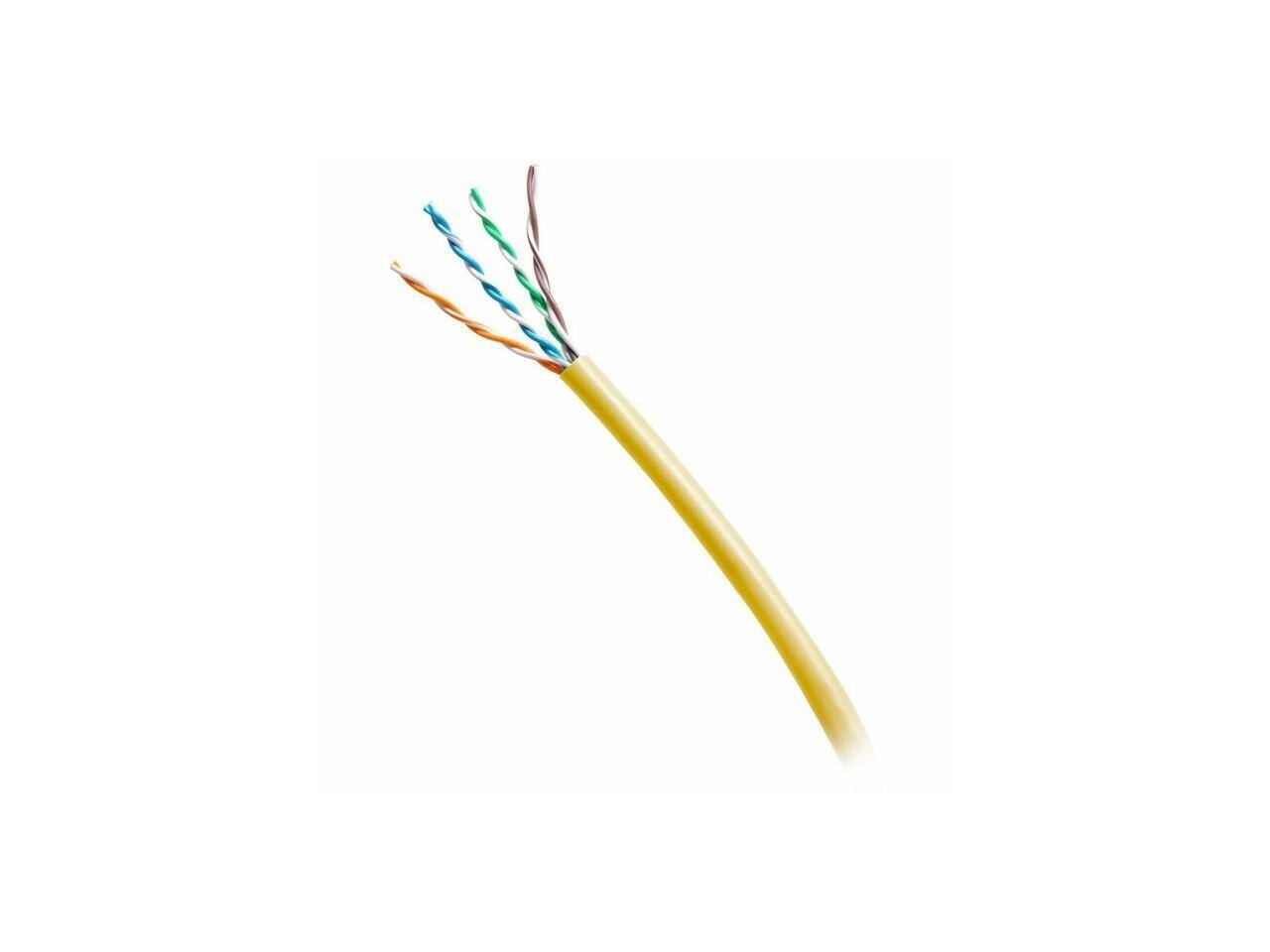Alt View 2. Cables to Go - C2G 1000ft TAA- Complaint Cat6 Bulk Unshielded Ethernet Network Cable - Yellow Model C2G56037.