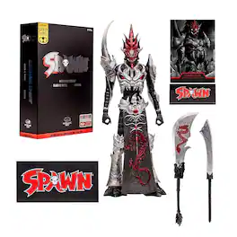 McFarlane Toys - Spawn Universe Action Figure | Mandarin Spawn BW Accent Edition - Black
