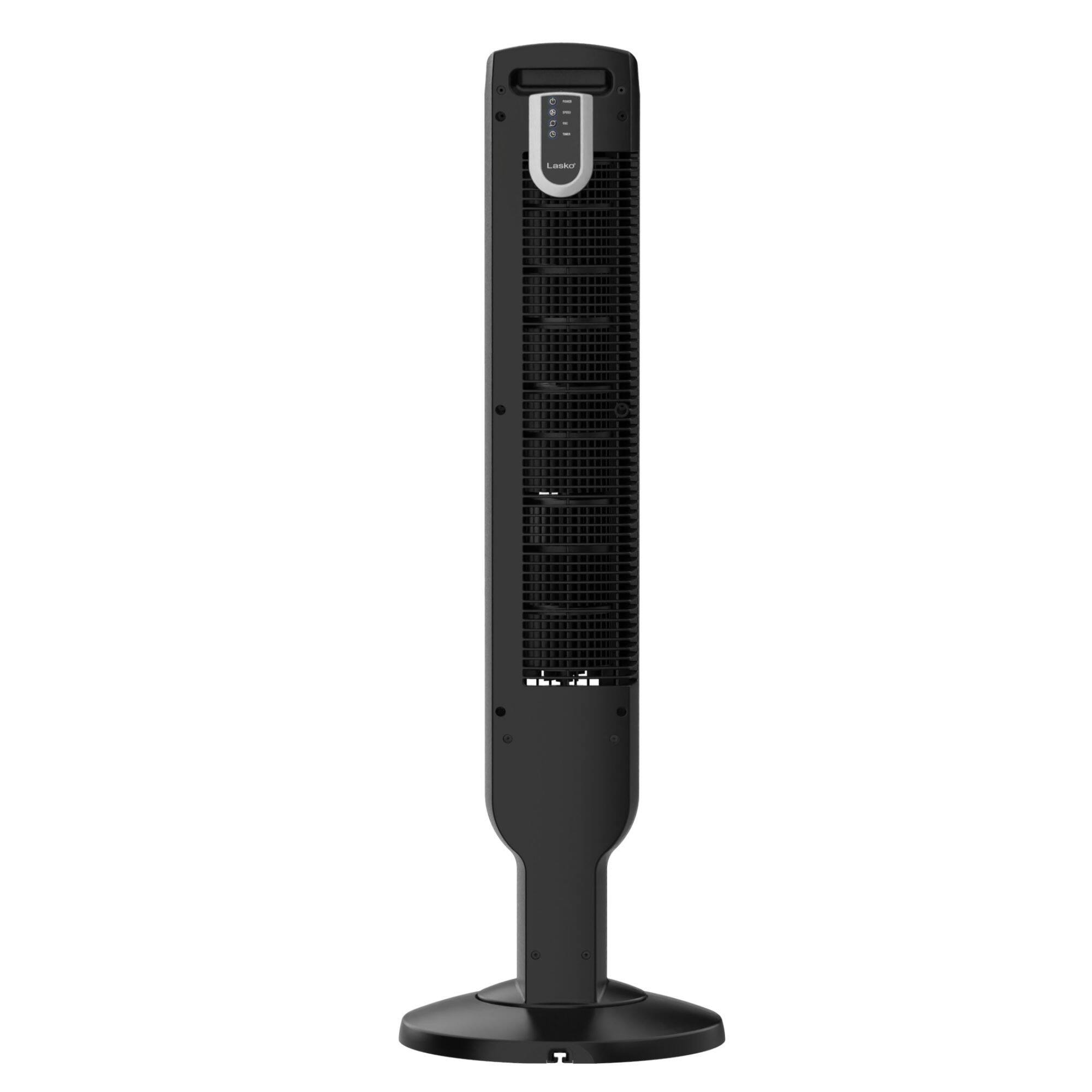 Alt View 10. Lasko - Lasko 36 Inch 4 Speed Oscillating Tower Fan with Timer and Remote Control, Black - Black.