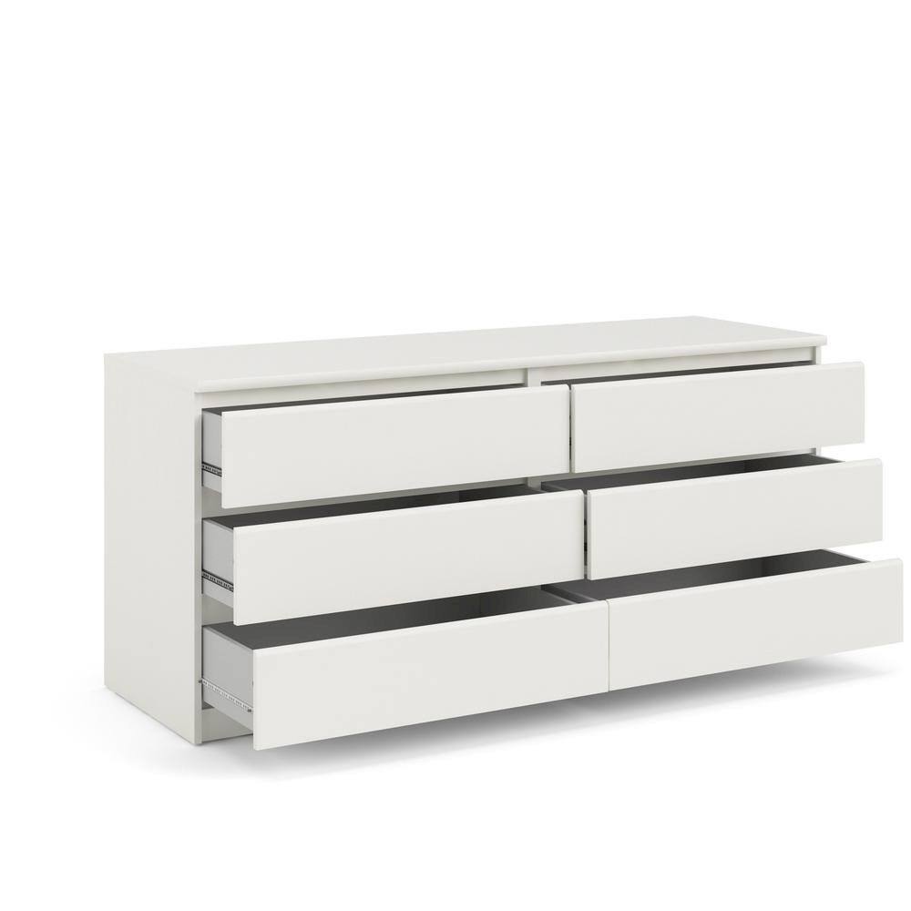 Left. FurniFact - Dresser for Bedroom – Modern Chest of Drawers with Spacious Storage – Stylish and Functional Dresser for Bedroom Clothes - White.