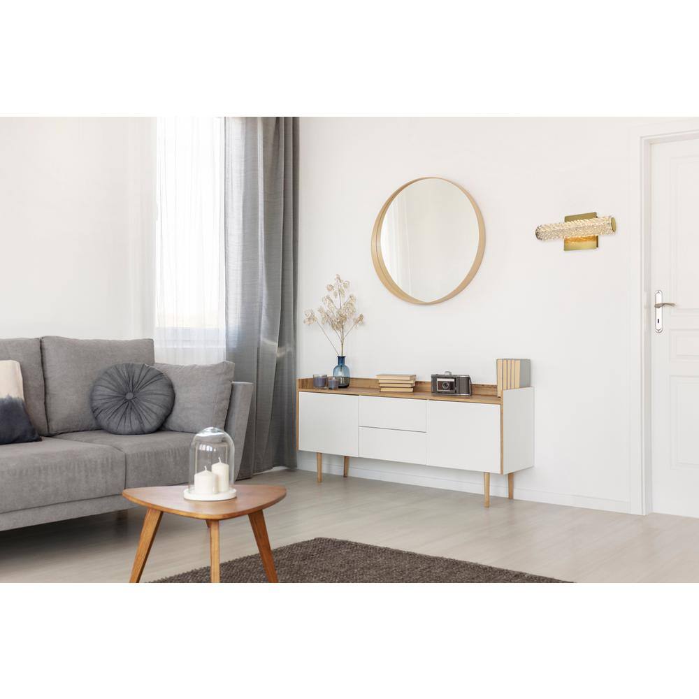 Alt View 5. Elegant Lighting - Bowen 12 inch Adjustable LED Wall Sconce in Satin Gold - Satin Gold.
