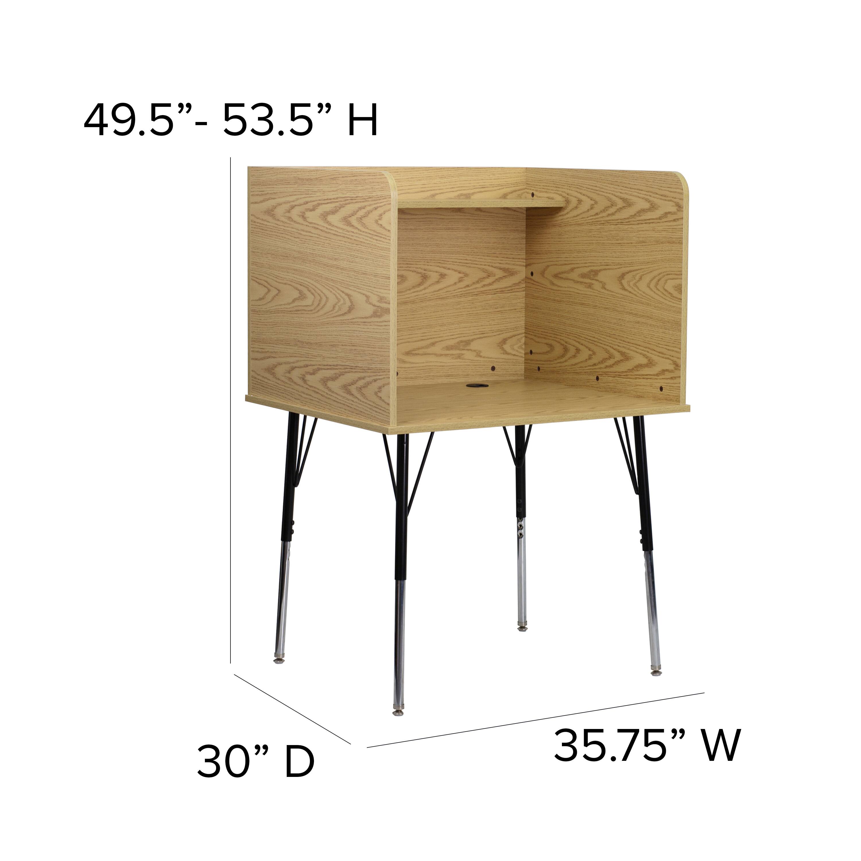 49.5" - 53.5" H  
30" D  
35.75" W
