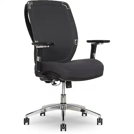 Front. Sharper Image - Sharper Image Flex Back Ergonomic Mesh Swivel Task Chair, Dark Gray (60118-DGRY) - Dark Gray.