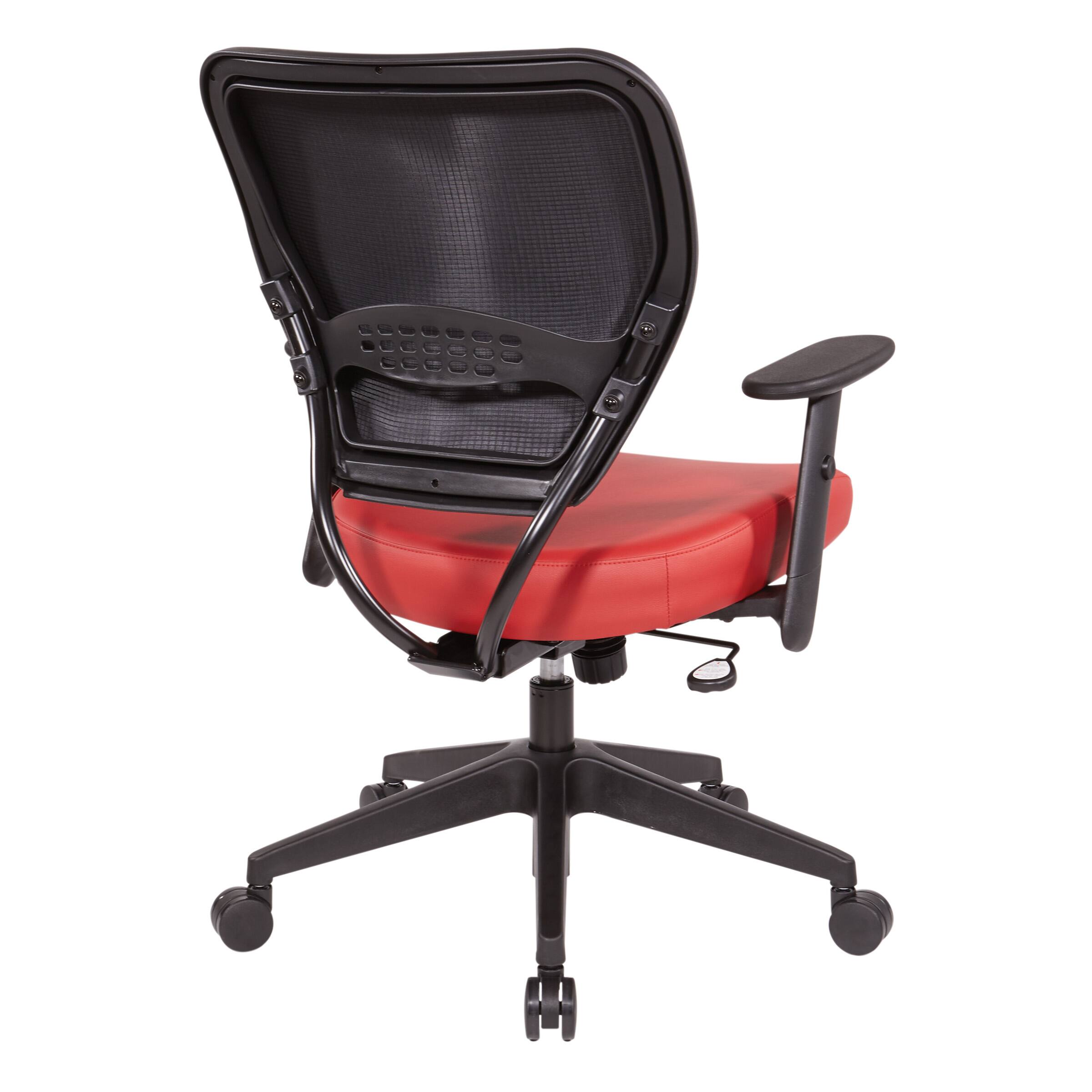 Back. Office Star Products - Silver Ion Technology Task Chair - Dillon Lipstick.