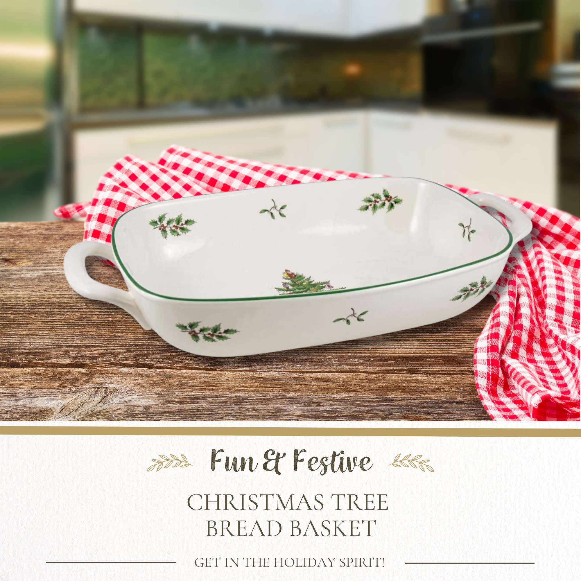 Fun & Festive CHRISTMAS TREE BREAD BASKET  
GET IN THE HOLIDAY SPIRIT!