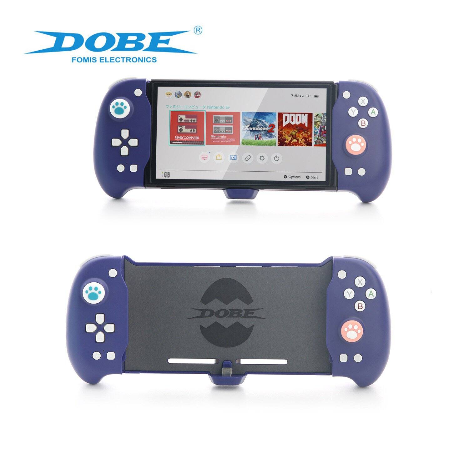 DOBE  
FOMIS ELECTRONICS  

Nintendo Switch  

Xenoblade Chronicles 2  
DOOM  

Options Start  

7:56 PM  

DOBE