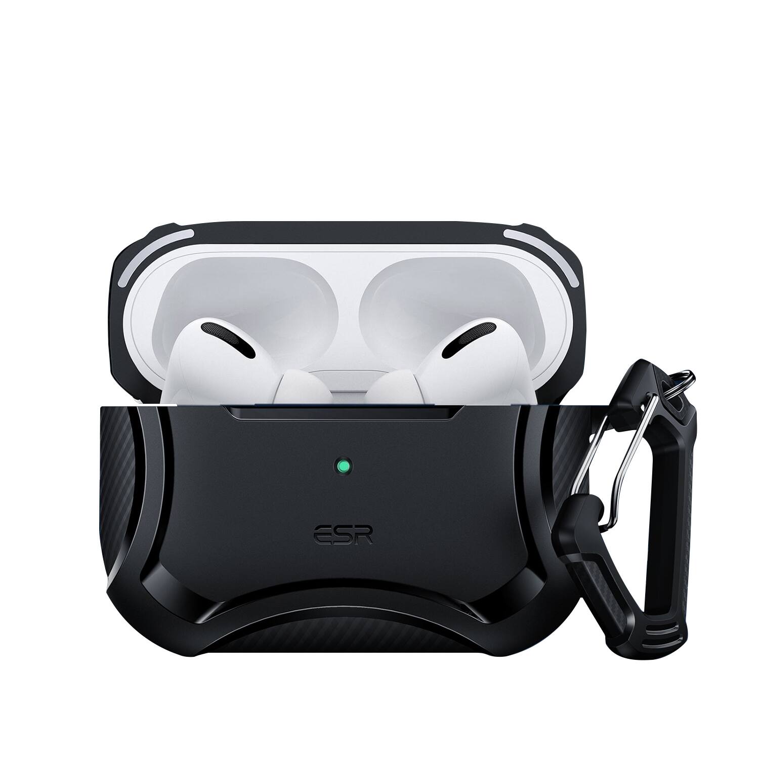 Alt View 11. SaharaCase - Armor Case for Apple AirPods Pro (1st Generation and 2nd Generation) - Black.