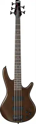 Ibanez - GSR205BWNF GIO Series 5-String Manual Electric Bass Guitar, Walnut Flat