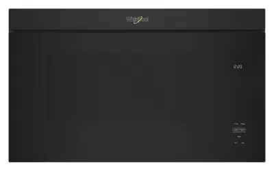 Whirlpool - 1.1 Cu. Ft. Over-the-Range Microwave with Flush Built-in Design - Black