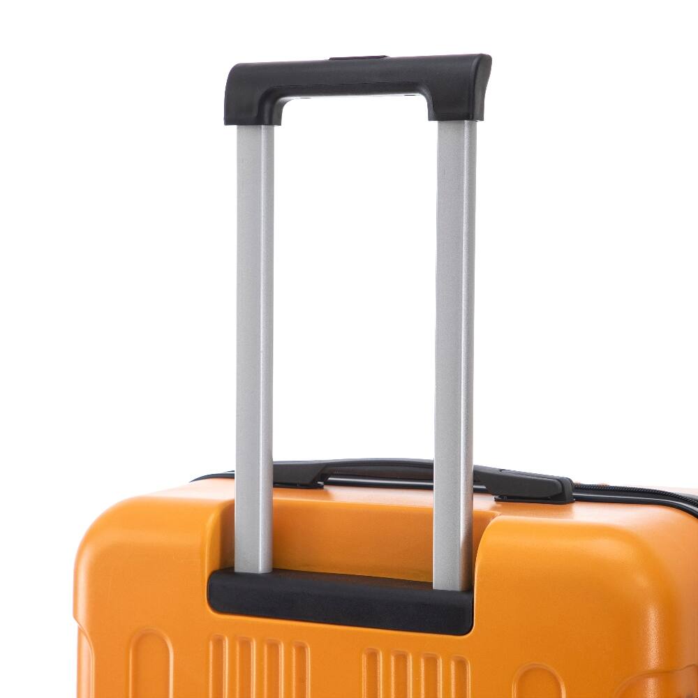 Alt View 9. Ropilly - Ropilly 3 Piece Hard Shell Luggage Set Black and Orange Suitcase Set ABS Spinner Wheel Luggage - Black+Orange.