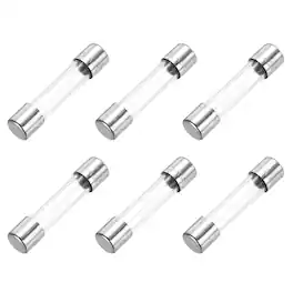 Unique Bargains - 2A 250V 6x30mm Time Delay Glass Fuse UL Listed Slow Blow Fuse for Home Appliances 6pcs