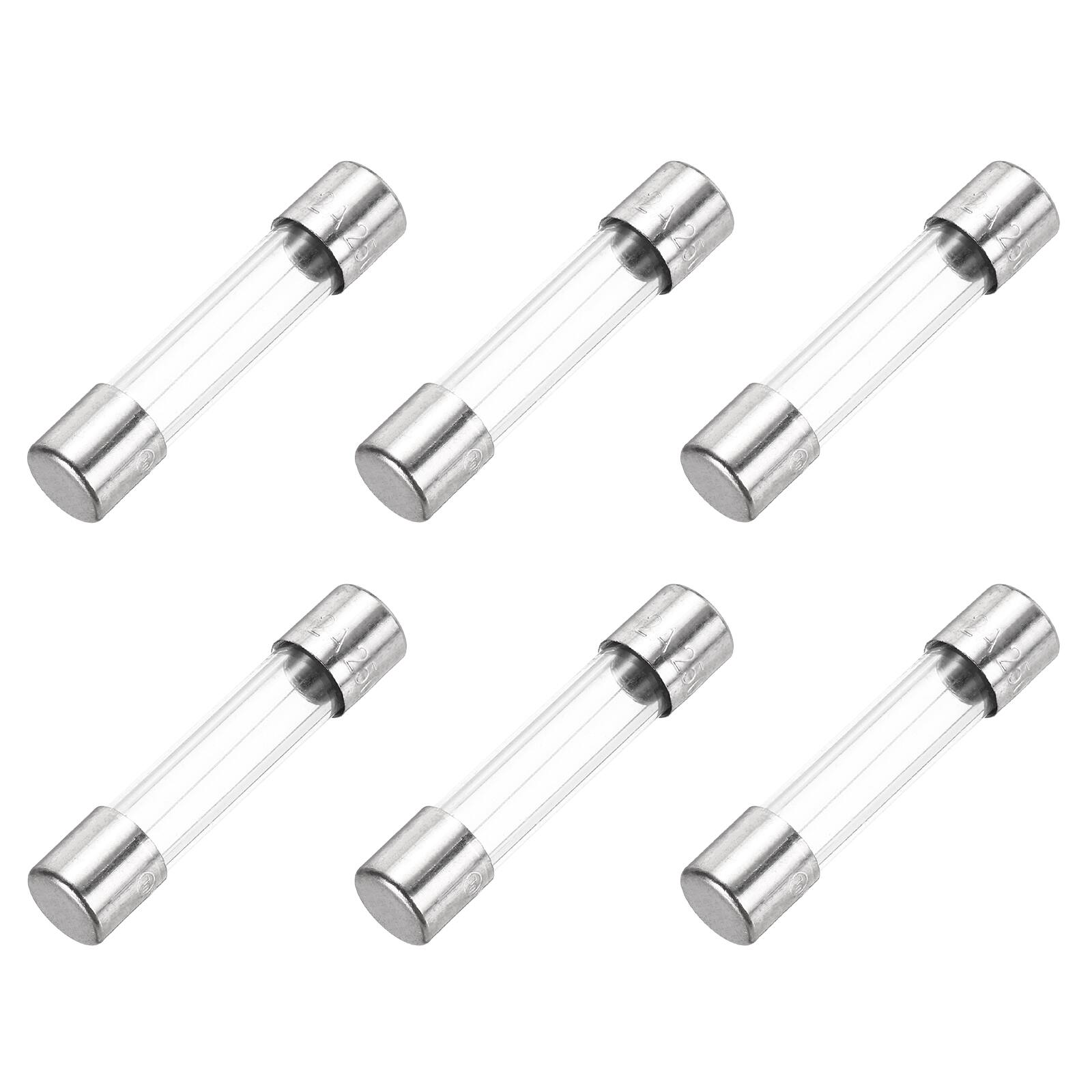 Front. Unique Bargains - 2A 250V 6x30mm Time Delay Glass Fuse UL Listed Slow Blow Fuse for Home Appliances 6pcs.