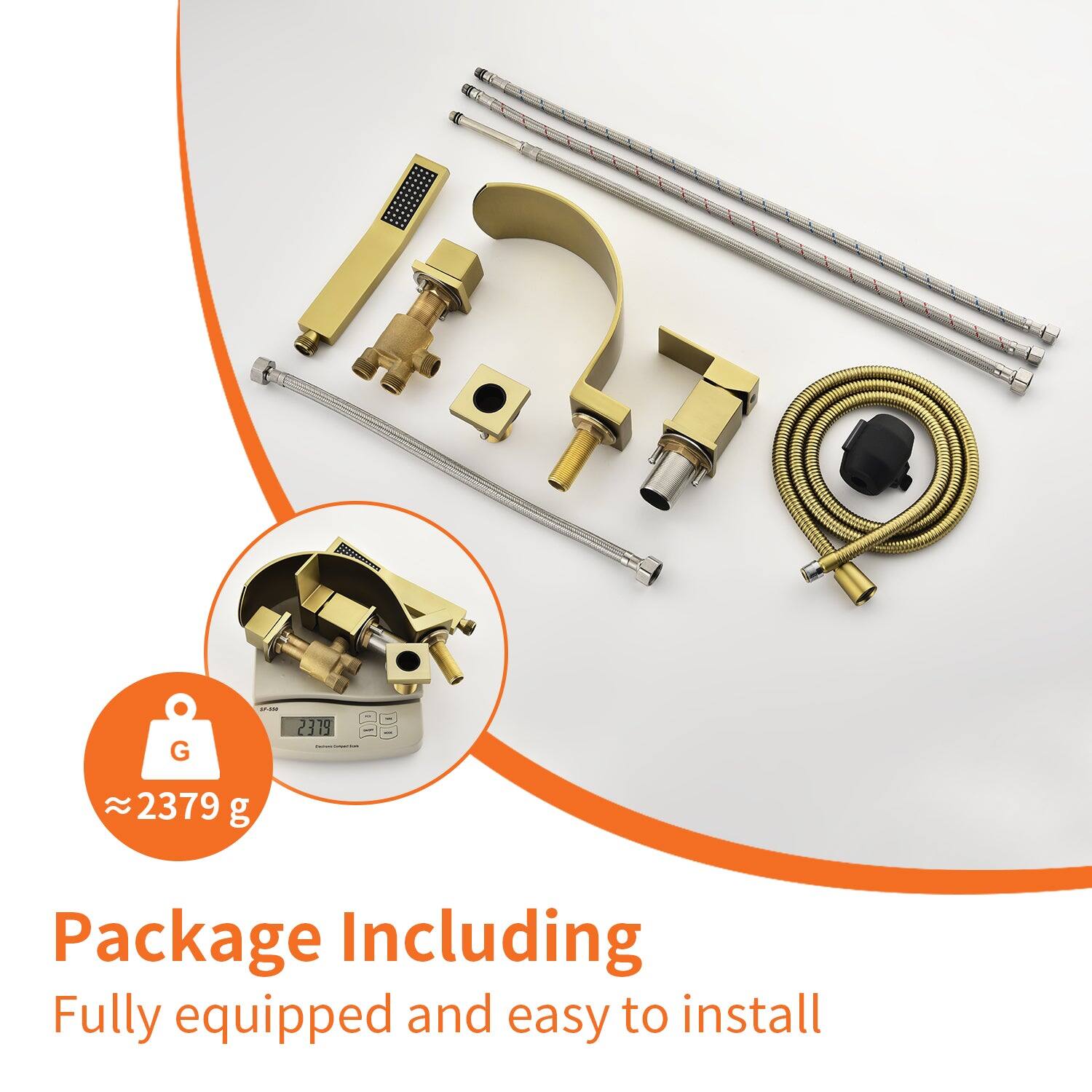 G | 2319 00 2379 g

Package Including
Fully equipped and easy to install