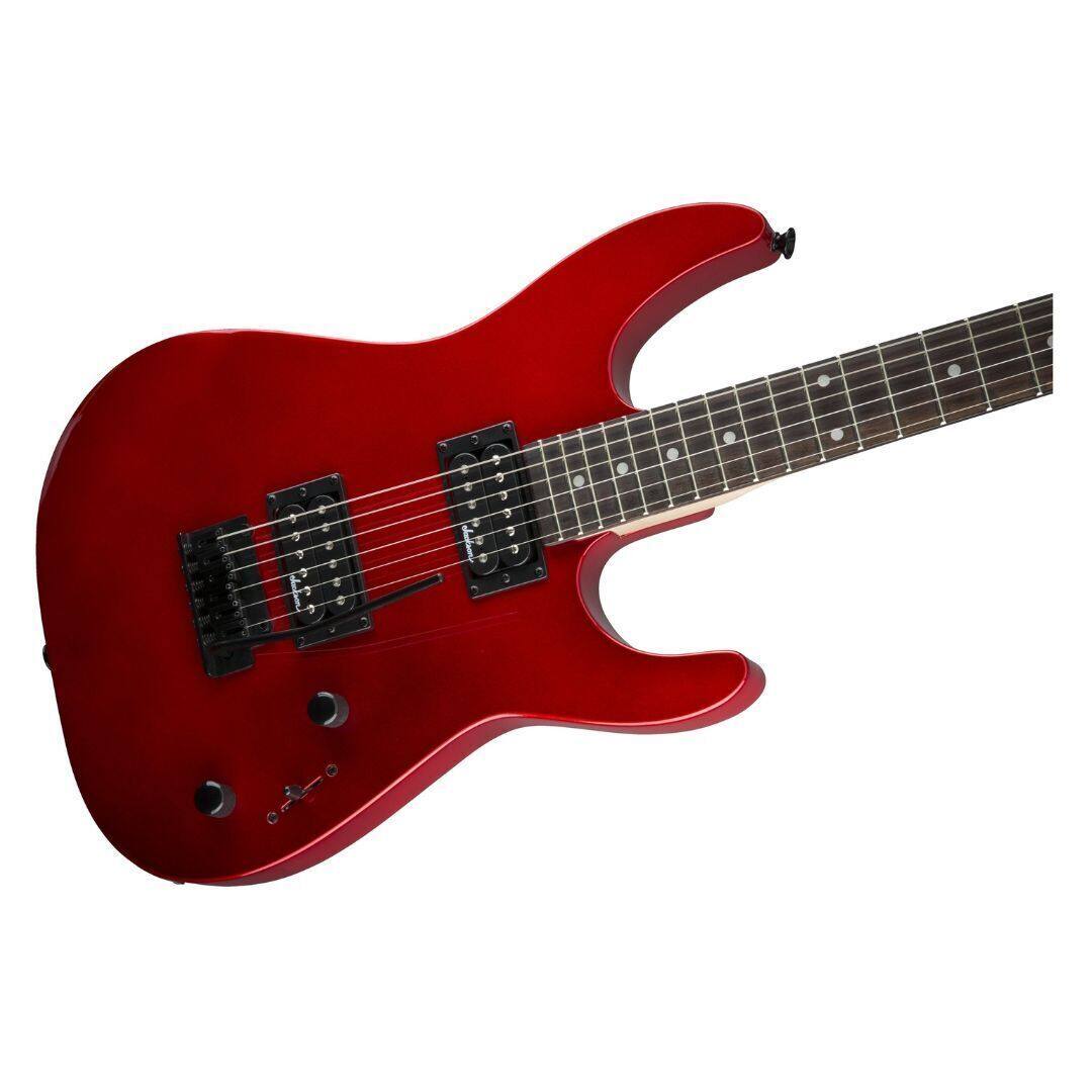 Left. Jackson - Jackson JS Series Dinky JS11, Metallic Red Electric Guitar.