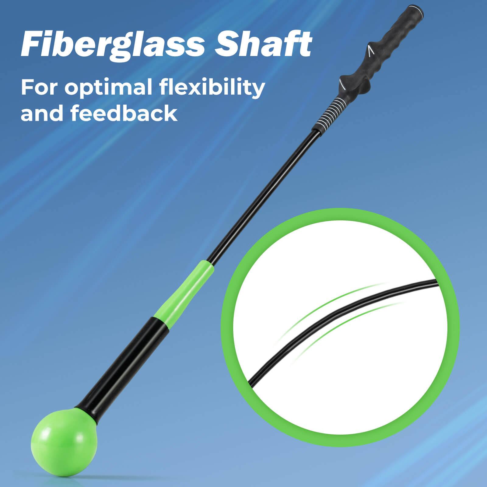 Fiberglass Shaft  
For optimal flexibility and feedback