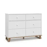 Storkcraft - Modern 6 Drawer Dresser - Vintage Driftwood - Front_Zoom