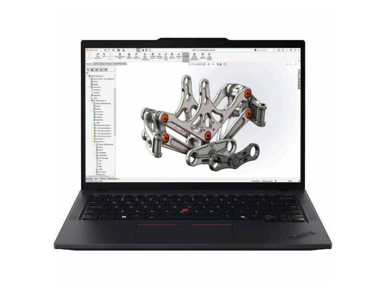 Alt View 5. Lenovo - Lenovo ThinkPad P14s Gen 6 - Intel Core Ultra 7 - 16 GB - 512 GB SSD - Windows 11 Pro - Intel Arc 140T GPU (21QT002EUS) - Black.