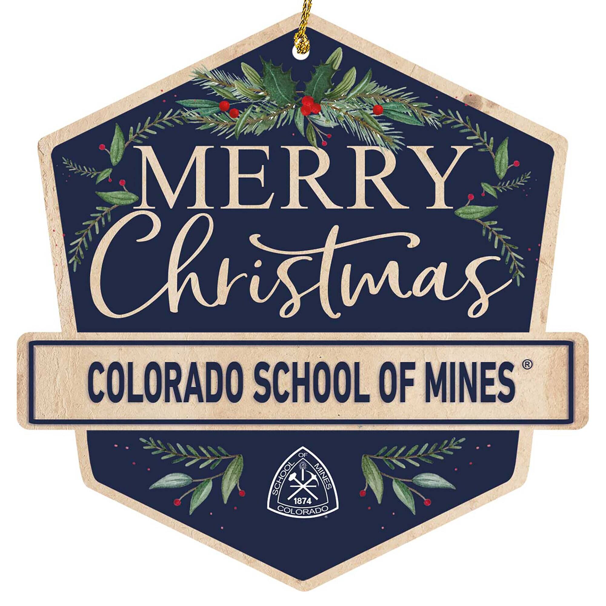 MERRY Christmas  
COLORADO SCHOOL OF MINES  
1874 COLORADO